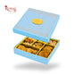 Premium Wedding Favor Bhaji and Sweets Box | 10.5x10.5x2 Inch | Blue