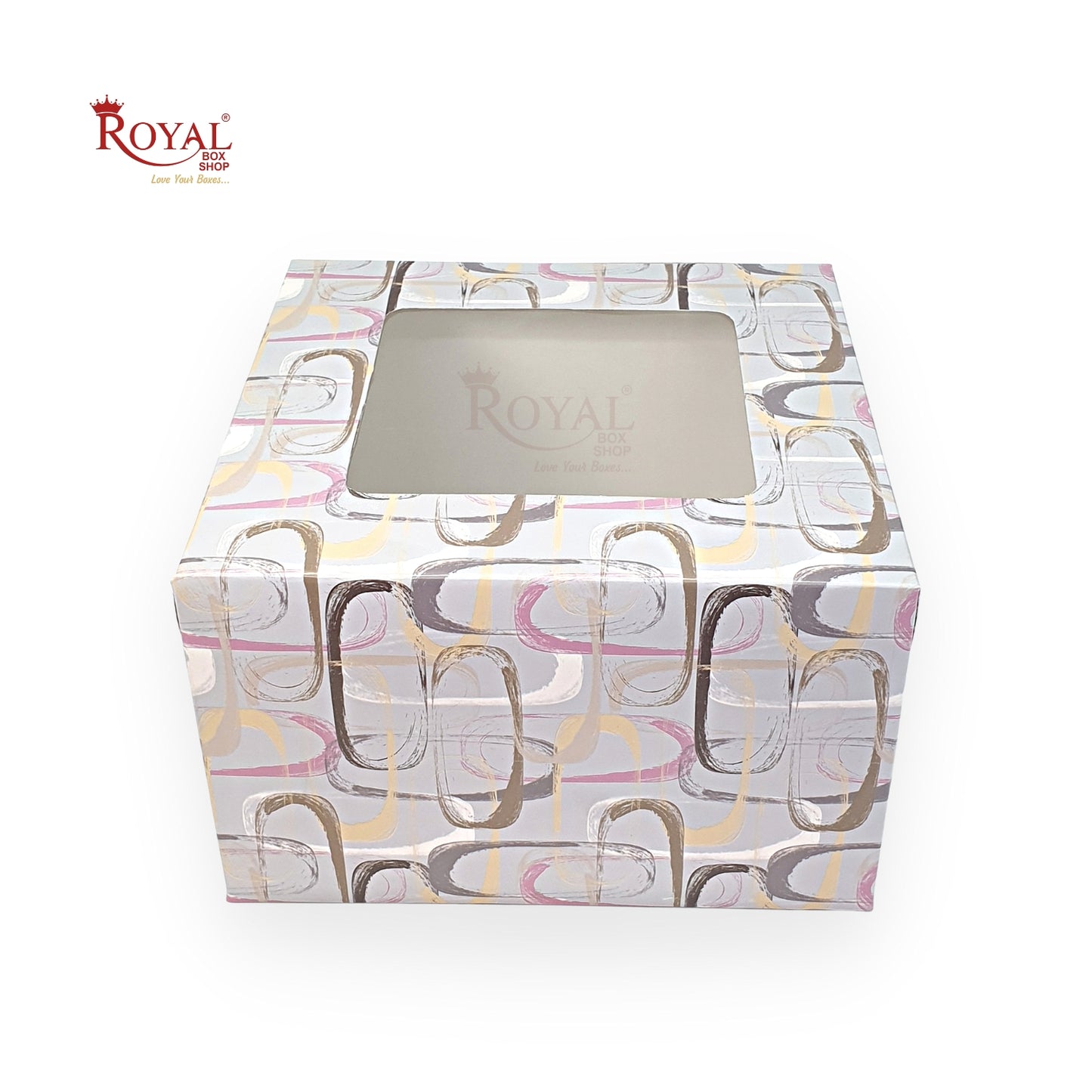 Half Kg Window Cake Box 8x8x5 Royal Box Shop 8510020531 www.royalboxshop.com