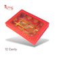 12 Cavity Chocolate Boxes I 7.5 x 5.5 x 1.25 inches I Red Hexa Golden Foiling I For Valentine, Rakhi, Return Gifts Royal Box Shop