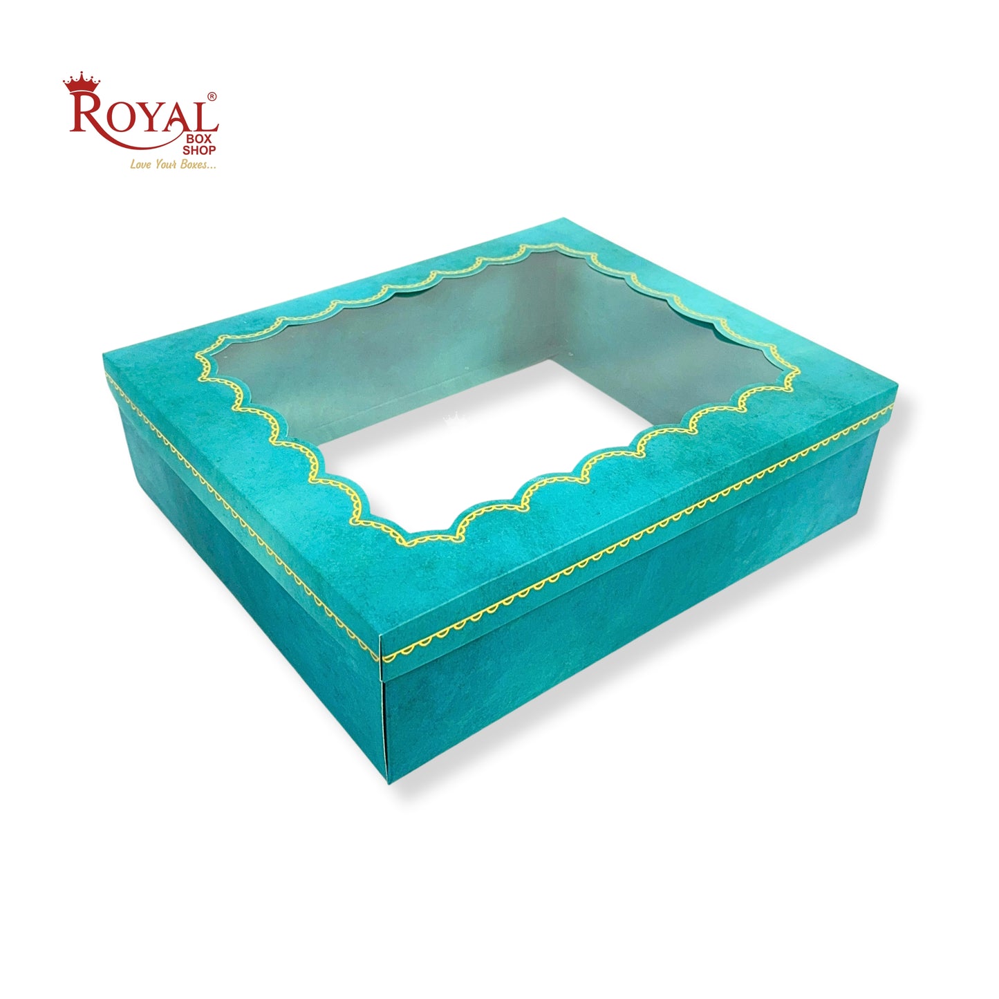 Premium Gift Hamper Box I 10x12x3.5 Inch I Turquoise