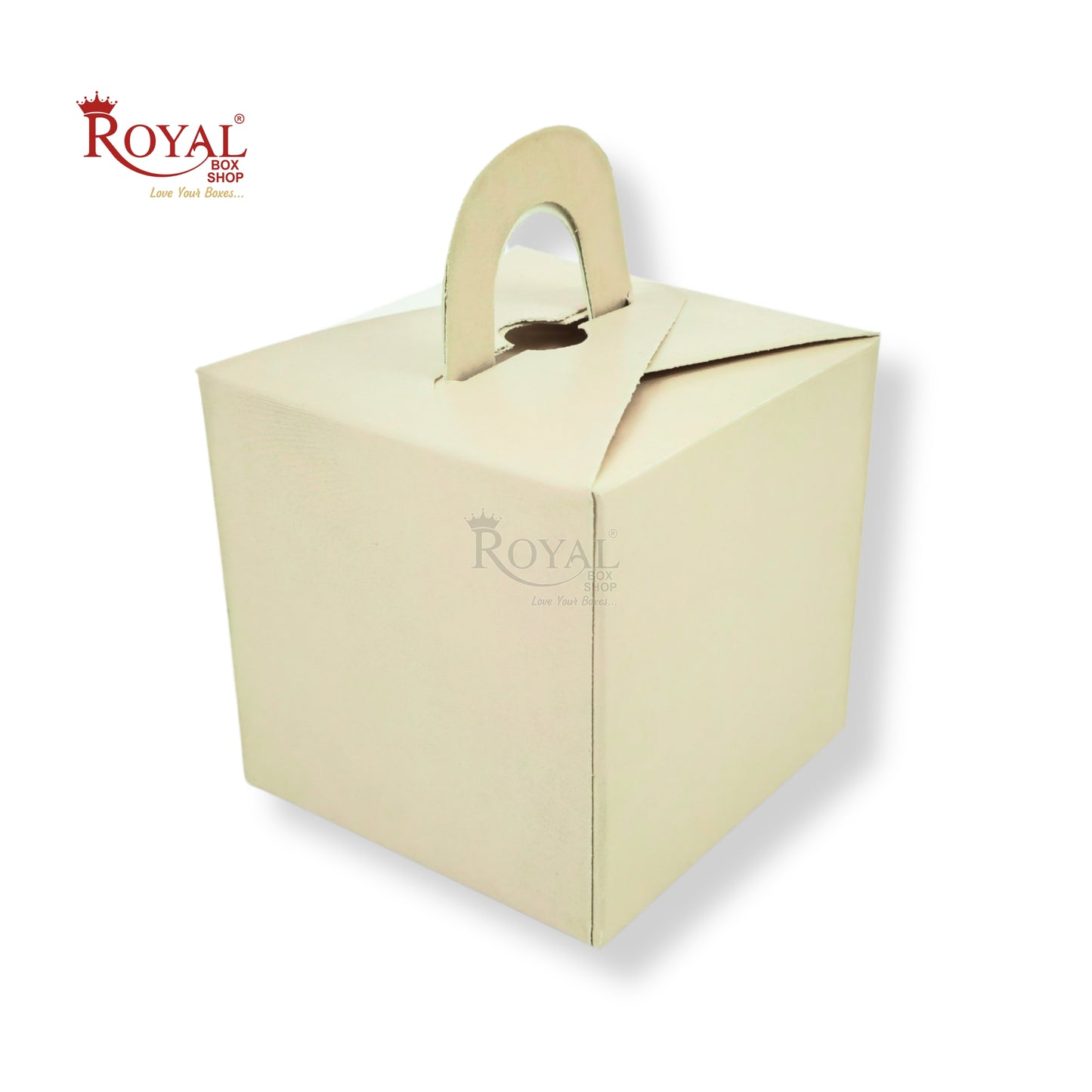 1pc Cupcake Box with Window I 3.5x3.5x3.5" I Beige Color