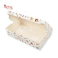 6pc Brownie Christmas Window Box I 9x6x2 Inches I White I Perfect for Brownies, Cookies, Candy & Chocolates