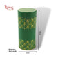 Premium Tin Jars I 6"x3" Inches I Green Color I Golden Foiling I Cannister for Return Gifts, Hamper Box, Storage