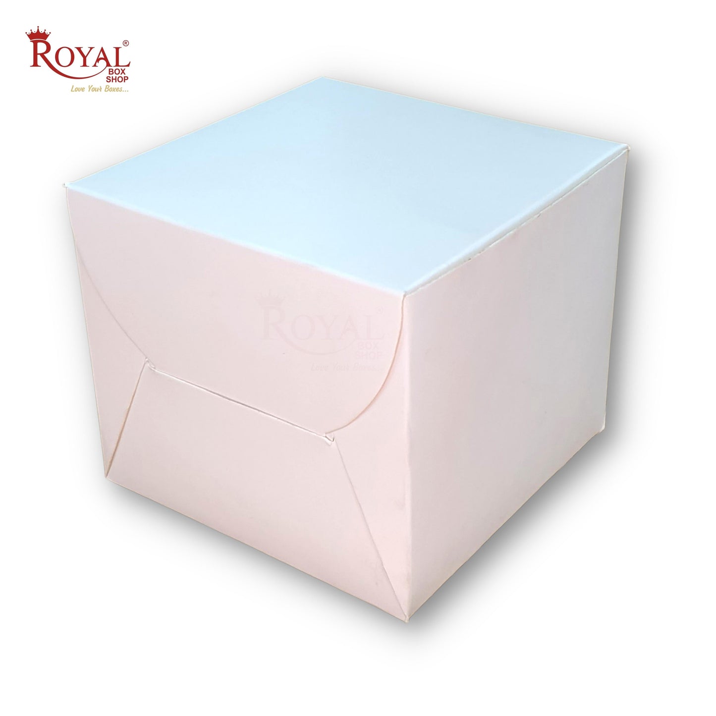 4 Pastry Box I 7x5x3.5 inches I White Color I Mini Cake Boxes I Disposable Cookies Box Royal Box Shop