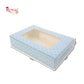 6pc Brownie Window Box I Blue Color I 9x6x2 Inches