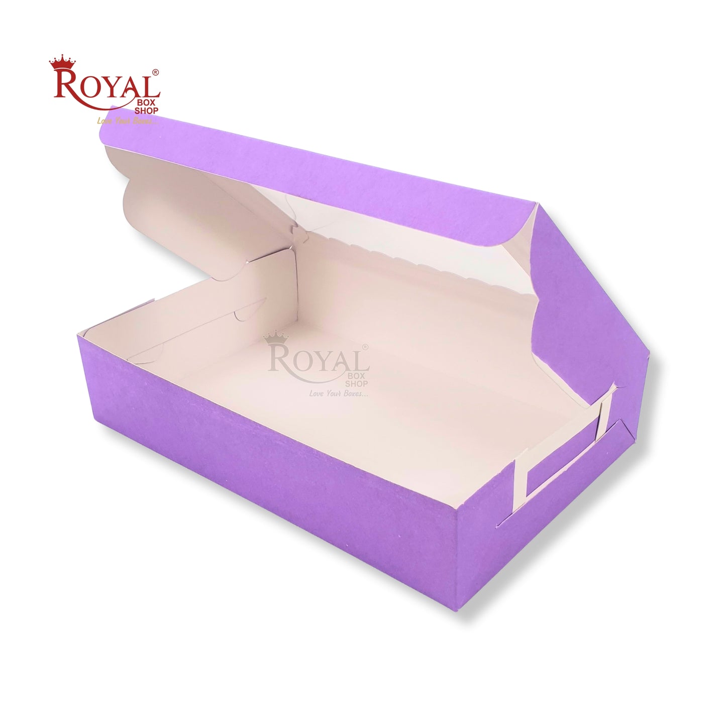 6pc Brownie Window Box I Purple Color I 9x6x1.75" Inches