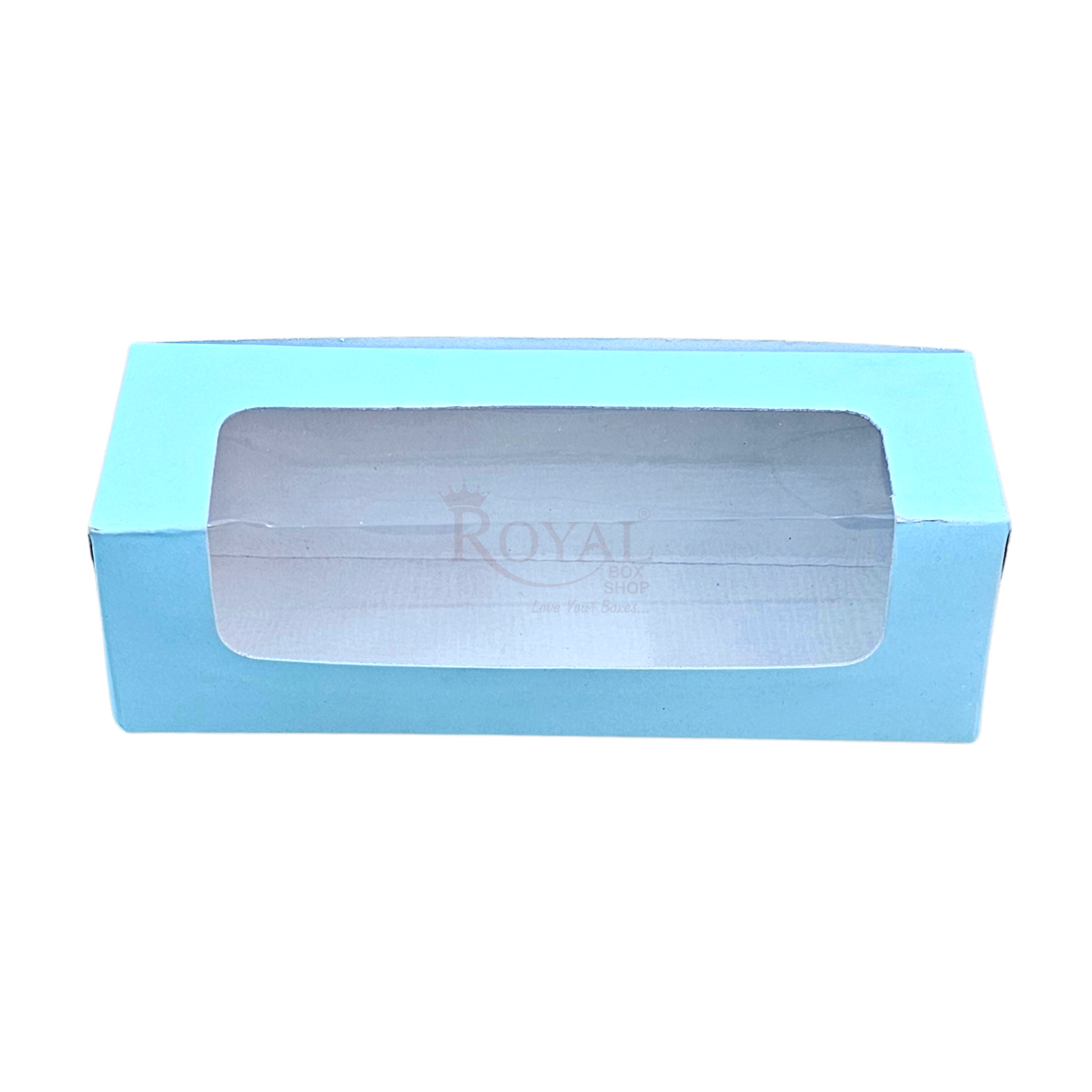 6pc Macarons Box - Blue - 6 x 2 x 2 Inches Royal Box Shop