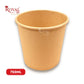 750 ML Round Food Containers Tub With Lids I Disposable & Biodegradable Paper I Kraft Brown Color I Food Storage Tub, Take Away Box Royal Box Shop