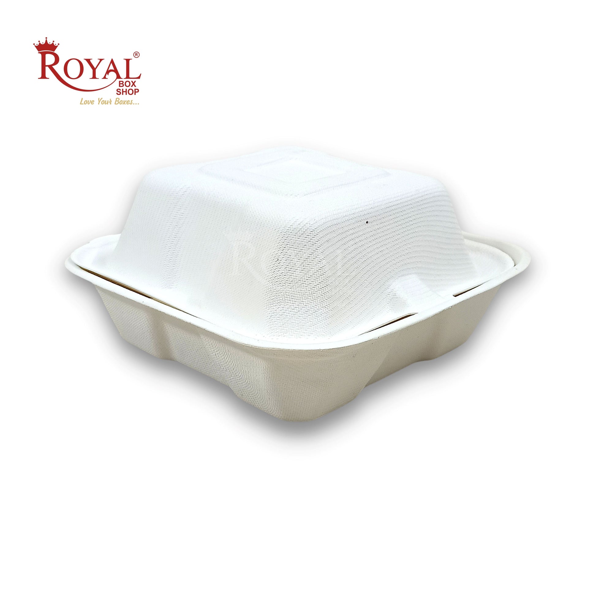 Bento Cake Boxes I 6x6x3 Inch I Korean Clamshell Take Away Boxes For Cake, Pie, Cupcake, Cookies, Muffin, Dessert & Brownie Royal Box Shop