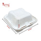 Bento Cake Boxes I 6x6x3 Inch I Korean Clamshell Take Away Boxes For Cake, Pie, Cupcake, Cookies, Muffin, Dessert & Brownie Royal Box Shop