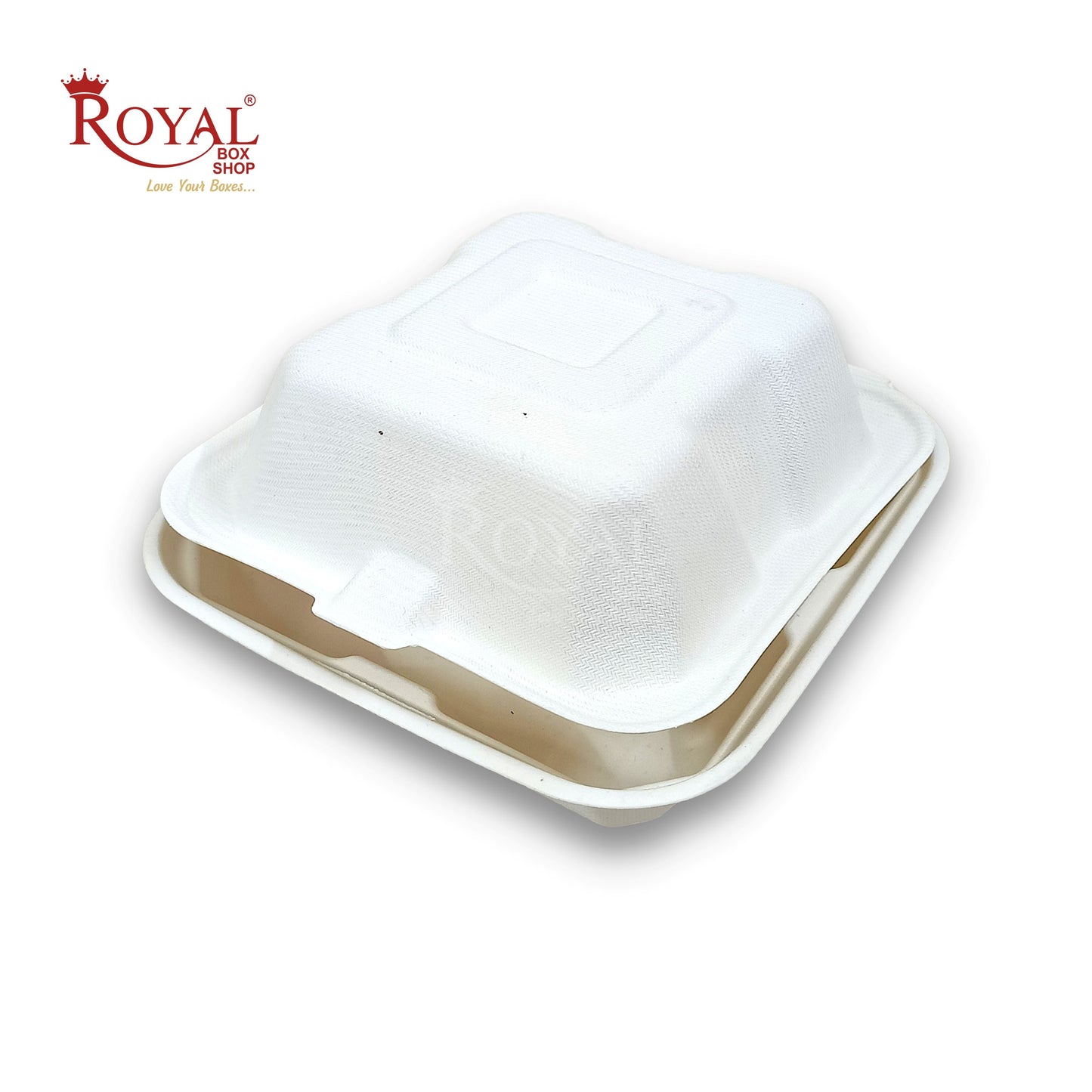 Bento Cake Boxes I 6x6x3 Inch I Korean Clamshell Take Away Boxes For Cake, Pie, Cupcake, Cookies, Muffin, Dessert & Brownie Royal Box Shop