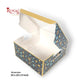 Cake Box With Window I Blue Christmas Theme I Size 10x10x5 inch I 350 GSM I One Kg Cake Box Royal Box Shop