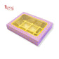 12 Cavity Chocolate Box I 7.5 x 5.5 x 1.25 inches I Purple With Golden Foilling