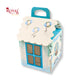 Hut Shape Gift Boxes  I 4x4x4 Inch I Baby Blue I Perfect For Birthday, Return Favor, Baby Announcements