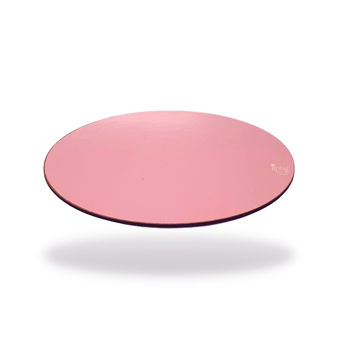 8" Inch MDF Cake Base Board Round Shape I Pink Color