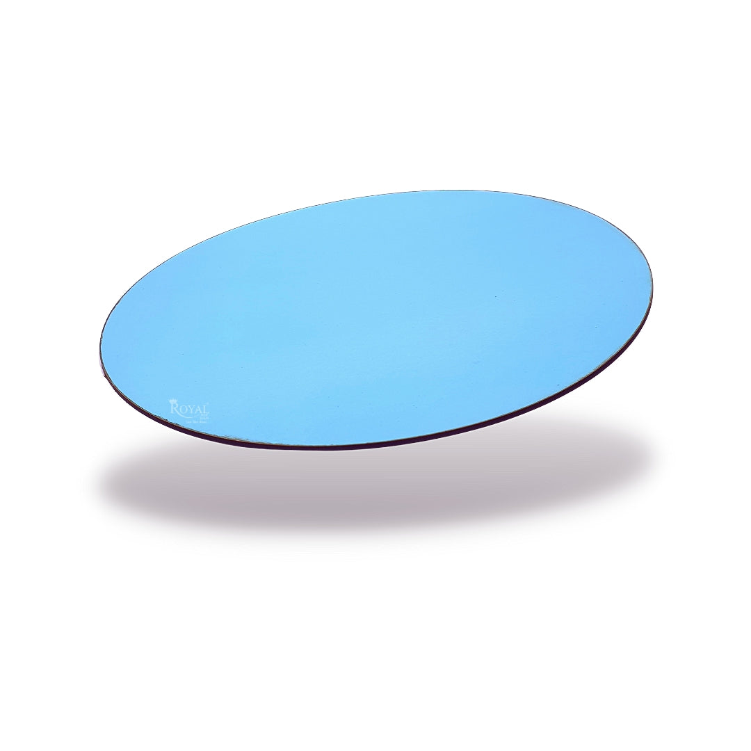 8" Inch MDF Cake Base Board Round Shape I Blue Color