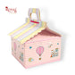 Pink Balloon Hut Gift Boxes I 6"x6"x4" Inch I Baby Showers, Birthdays, Announcements Royal Box Shop