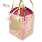 Premium Baby Pink Hamper Box with Gold Leafing - 8.5 x 7.25 x 7.25 Inches Royal Box Shop