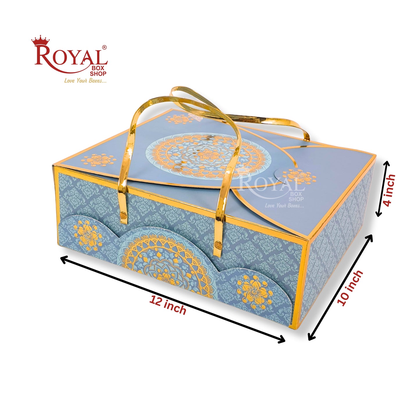 Premium Festival Hamper Box I RBF-14 D2 I 12x10x4 Inch I Perfect for Diwali, Rakhi, Weddings & More Royal Box Shop