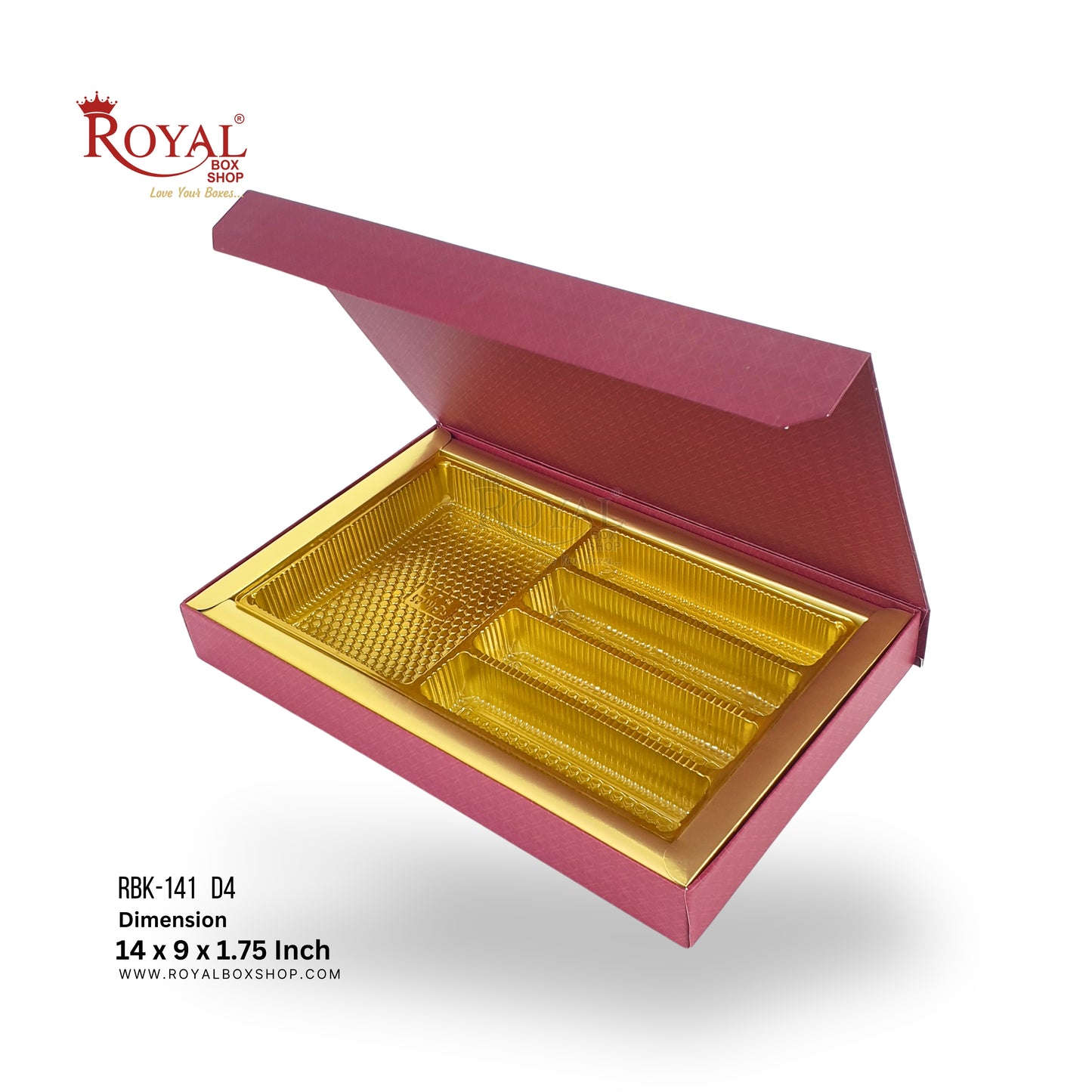 Luxury Indian Wedding Favor Box For Bhaji and Sweets | Royal Box Shop (RBK-141-D4)