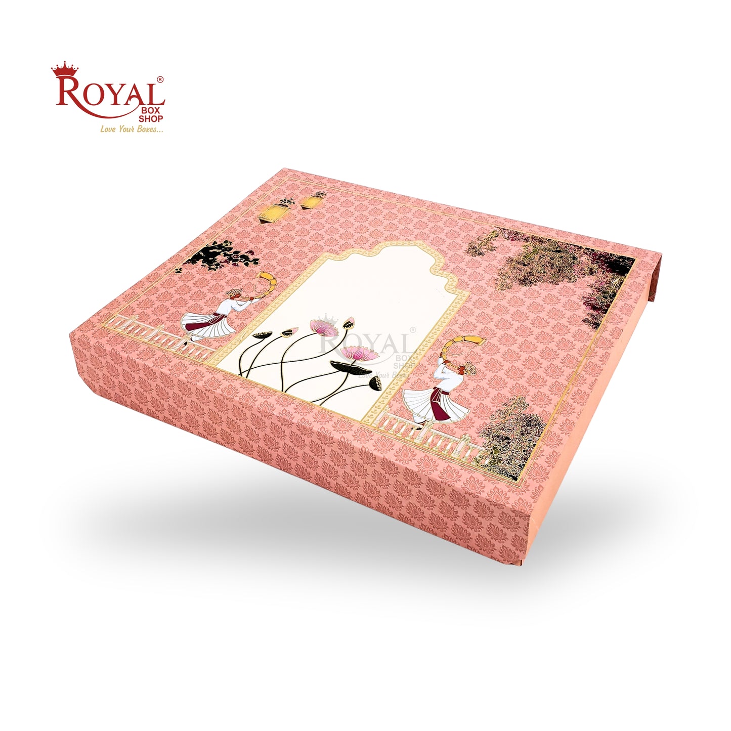 Luxury Indian Wedding Favor Box For Bhaji and Sweets | Royal Box Shop (RBK-143-D1)