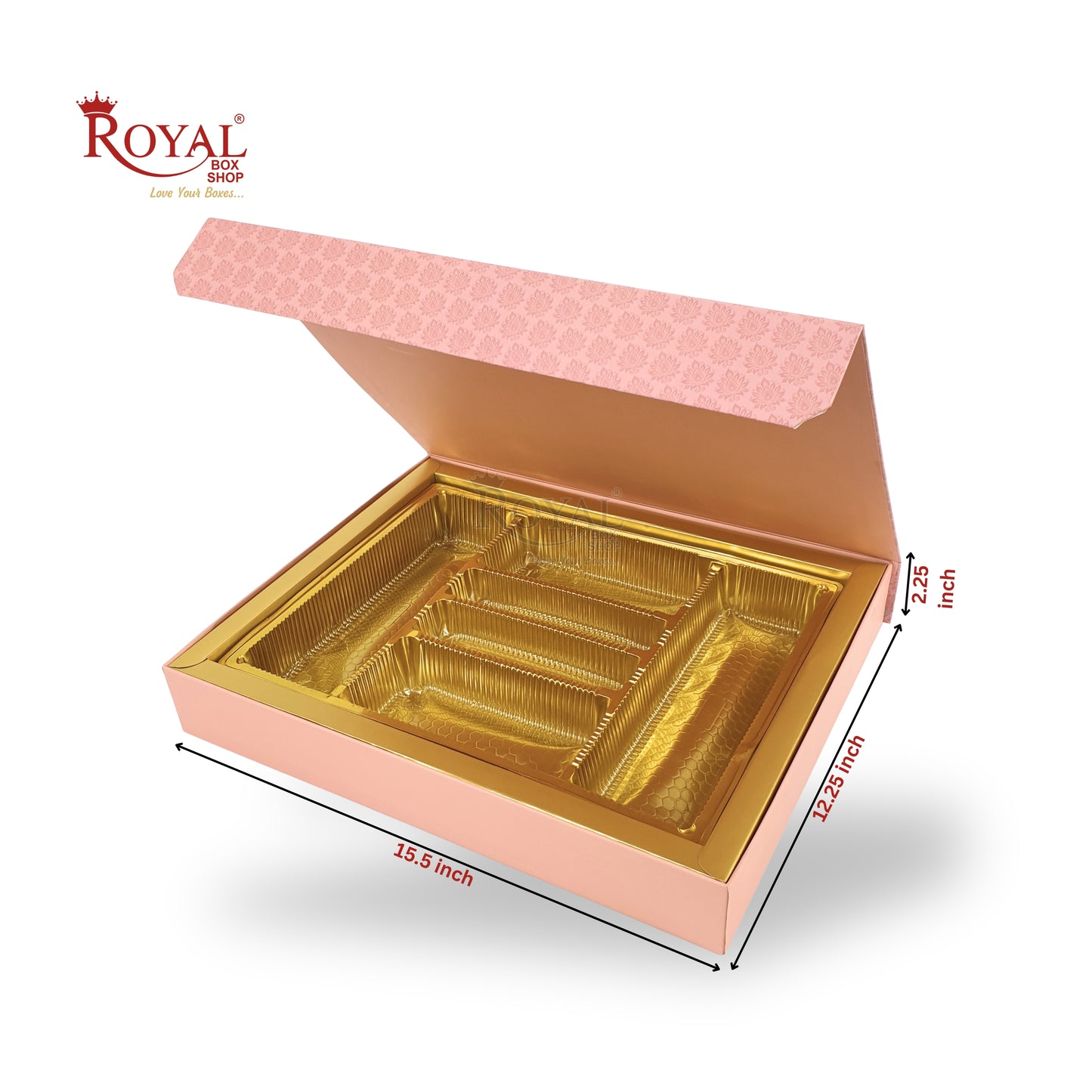 Luxury Indian Wedding Favor Box For Bhaji and Sweets | Royal Box Shop (RBK-143-D1)