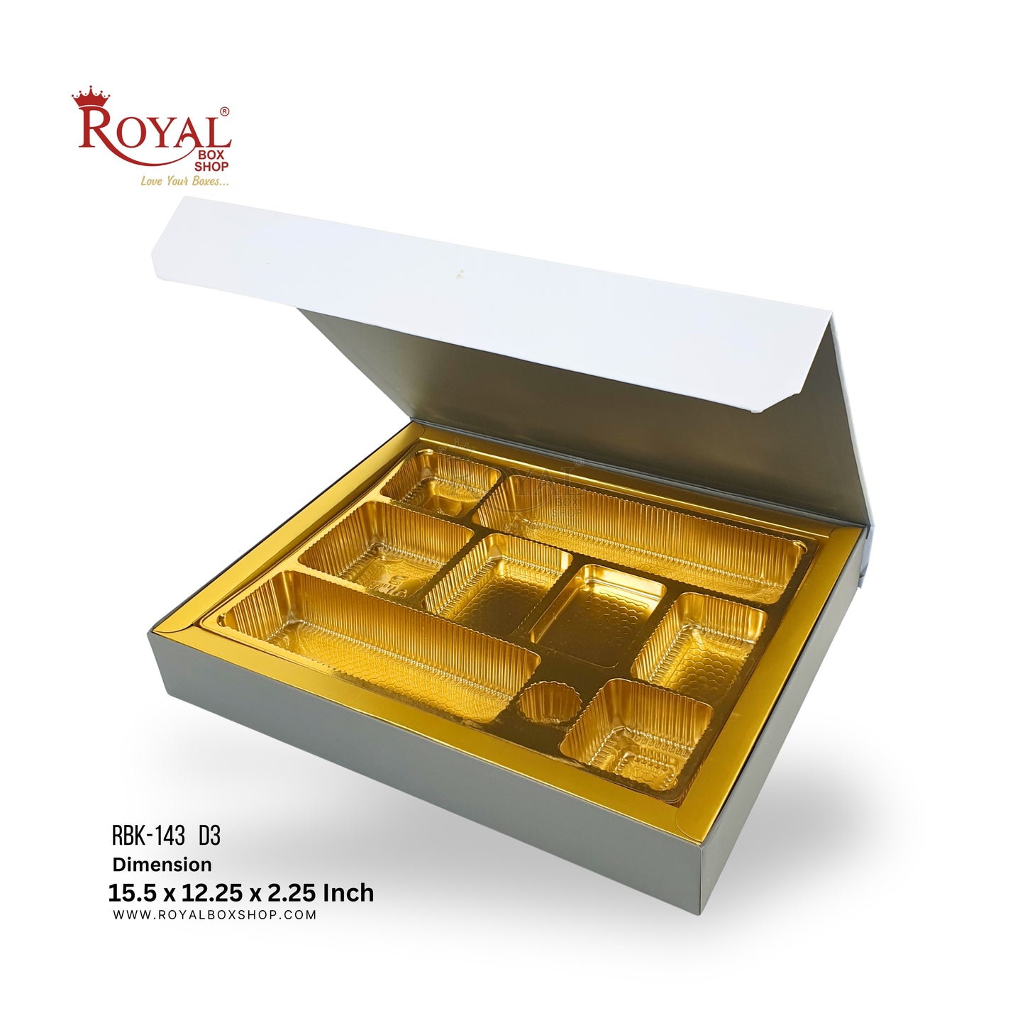 Luxury Indian Wedding Favor Box For Bhaji and Sweets | Royal Box Shop (RBK-143-D3)