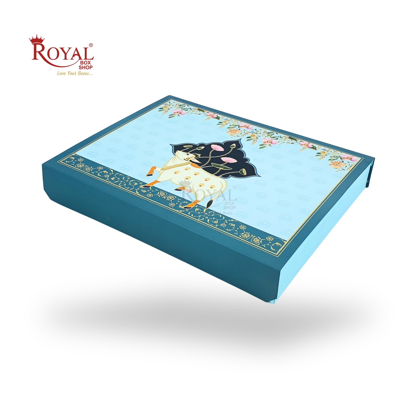 Luxury Indian Wedding Favor Box For Bhaji and Sweets | Royal Box Shop (RBK-143-D4)