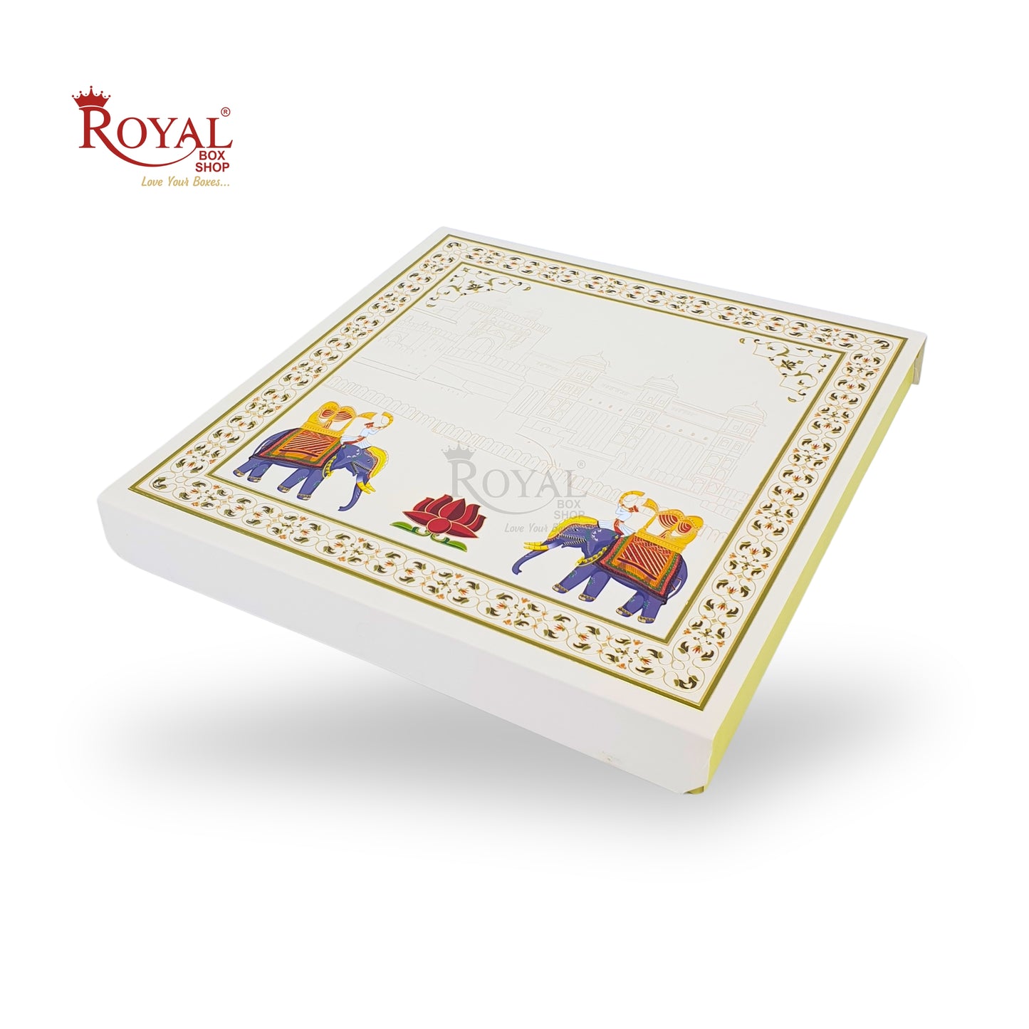 Luxury Indian Wedding Favor Box For Bhaji and Sweets | Royal Box Shop (RBK-144-D1)