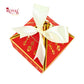 Royal Diamond Gift Box I Red with Gold Bells Print I 4x4x2 Inch I Perfect for Sweets, Party Favors, & Hampers Royal Box Shop