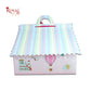 RoyalBoxShop® 9cc Hut Shape Cupcake Boxes I 10"x10"x4" inch I Balloon Pink Theme Royal Box Shop