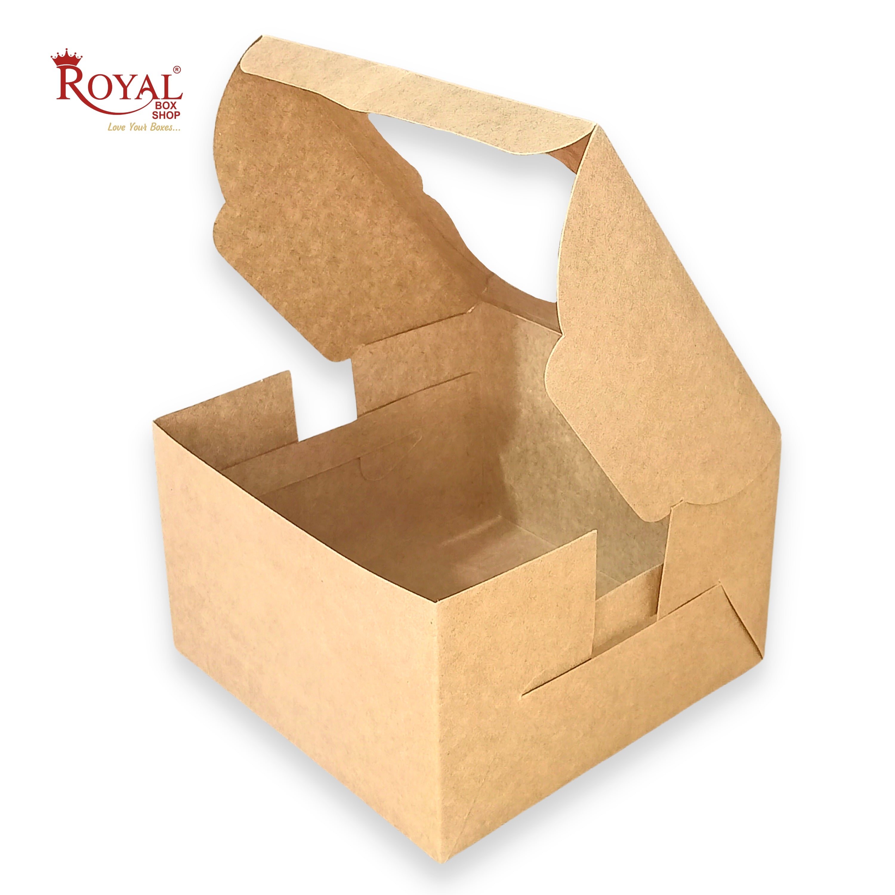 Corrugated Tall Cake Box with Handle I Exquisite White I 15x15x18 Inch I  Perfect for Birthdays Cake Packaging I Shop Online from Royal Box Shop