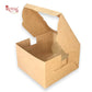 RoyalBoxShop® Cake Box With Window I Size 8x8x5 inch I Kraft 300 GSM I Half Kg Cake Box Royal Box Shop