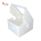 RoyalBoxShop® Cake Box With Window I Size 8x8x5 inch I White 300 GSM I Half Kg Cake Box Royal Box Shop