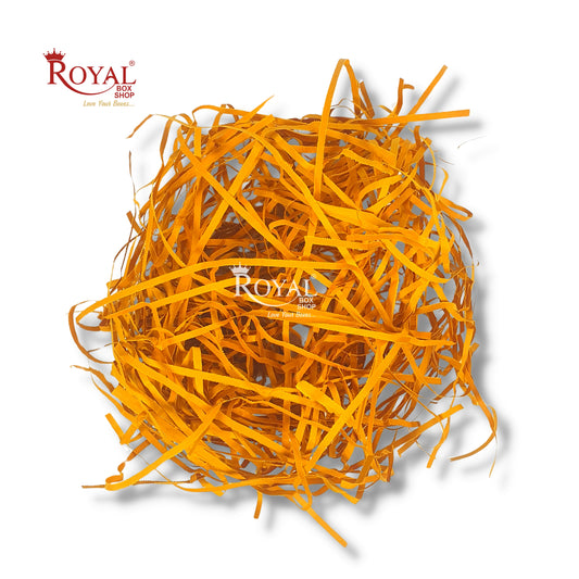 RoyalBoxShop® Premium Shredded Paper for Gift Packing (100g) I Gold Shade Royal Box Shop