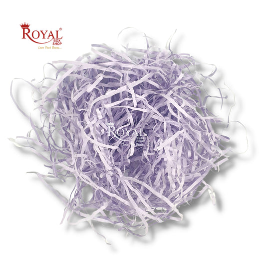 RoyalBoxShop® Premium Shredded Paper for Gift Packing (100g) I Lavender Royal Box Shop