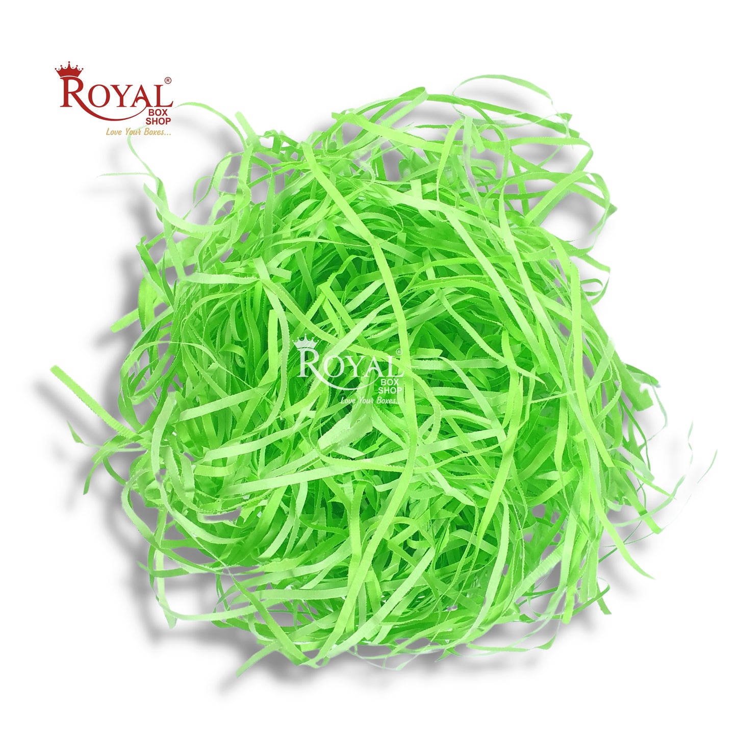 RoyalBoxShop® Premium Shredded Paper for Gift Packing (100g) I Light Green Royal Box Shop