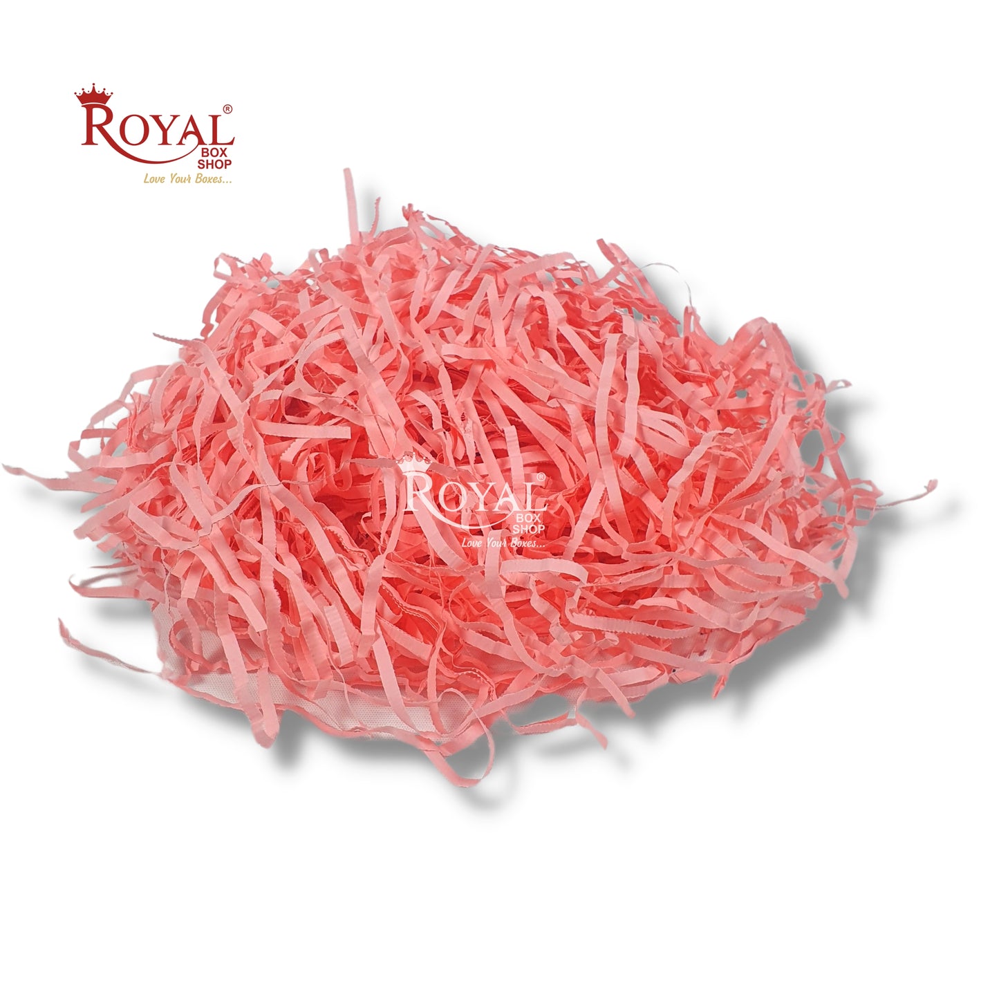 RoyalBoxShop® Premium Shredded Paper for Gift Packing (100g) I Pink Royal Box Shop