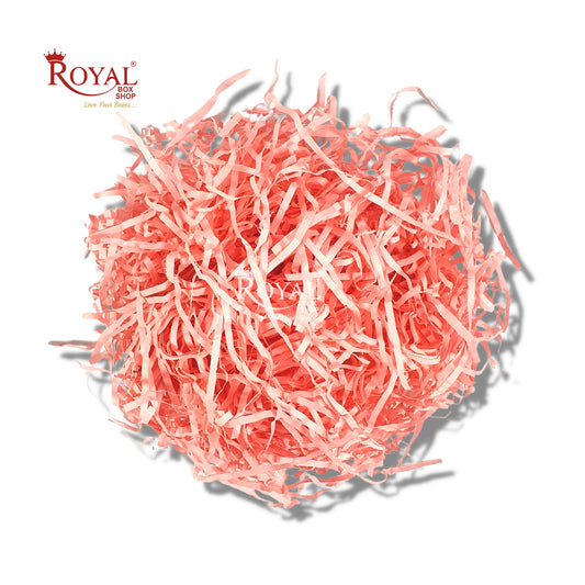 RoyalBoxShop® Premium Shredded Paper for Gift Packing (100g) I Pink Royal Box Shop