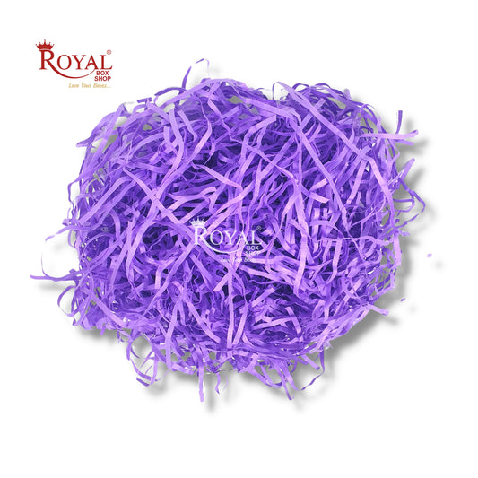 RoyalBoxShop® Premium Shredded Paper for Gift Packing (100g) I Purple Royal Box Shop