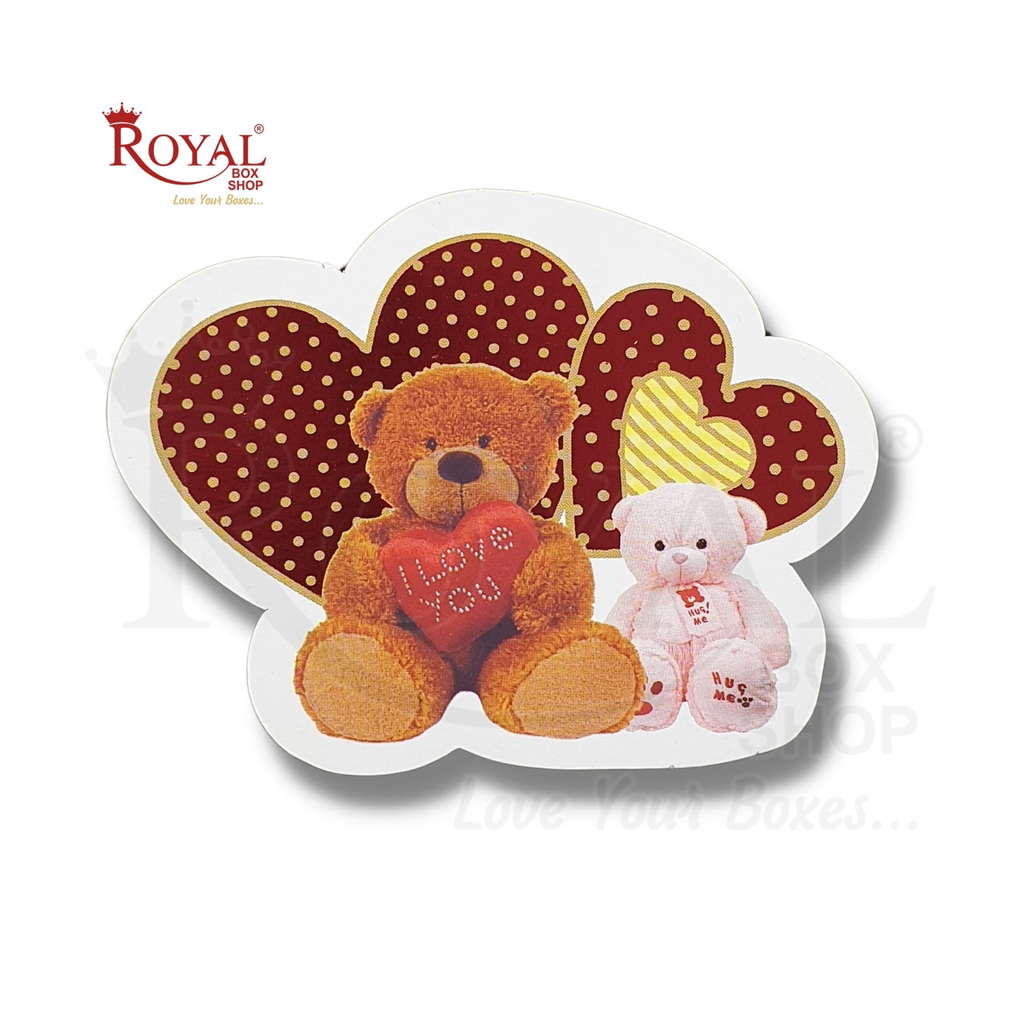 Valentine Day Gift Tags I Two Teddy with Heart  I Perfect for Valentine Gifts, Chocolate Boxes, favors