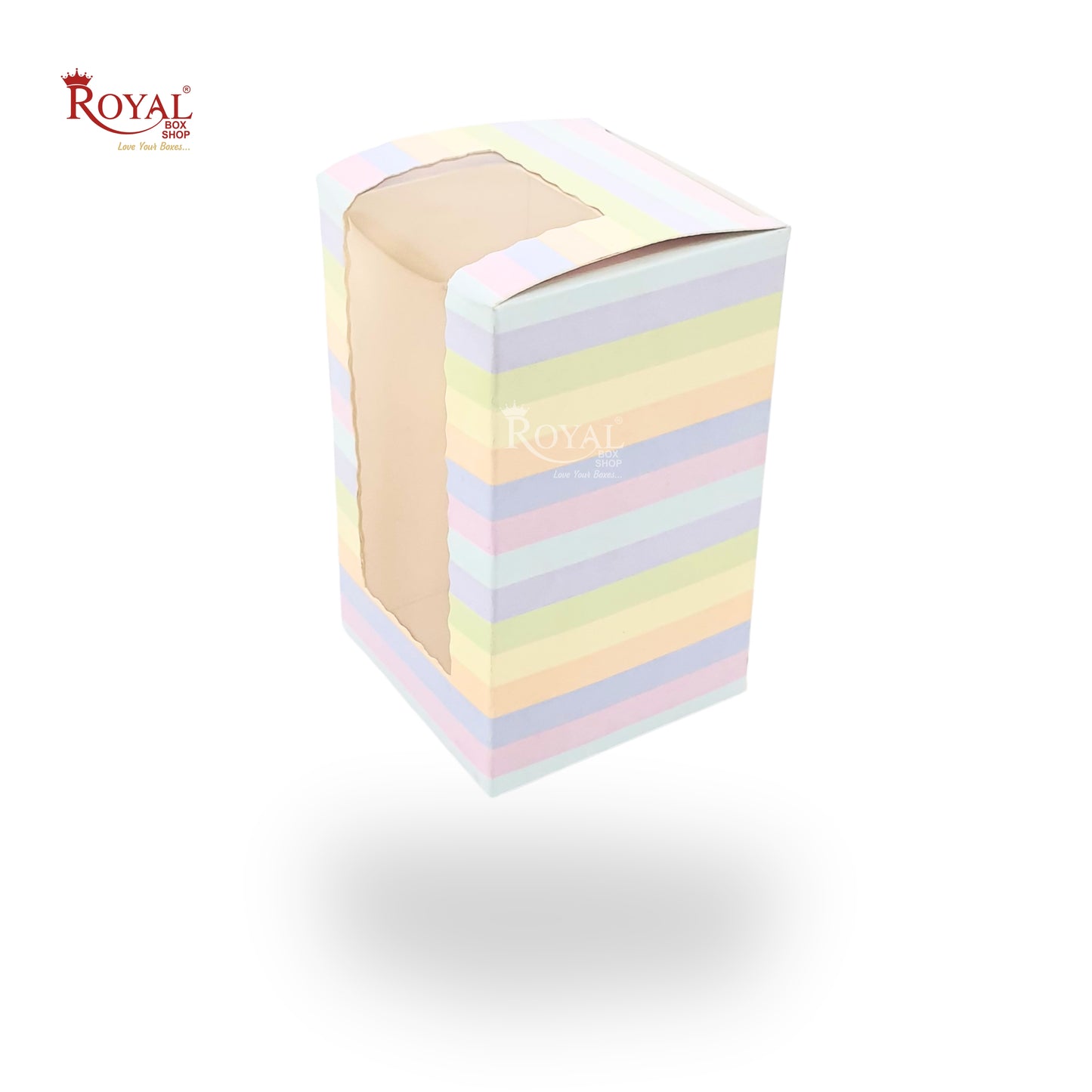 Cookies Box with Window I Size 5x3x3 inches I Rainbow