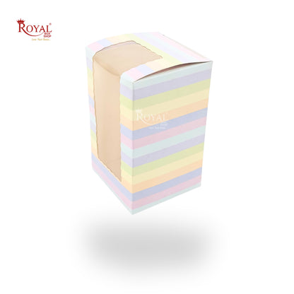 Cookies Box with Window I Size 5x3x3 inches I Rainbow