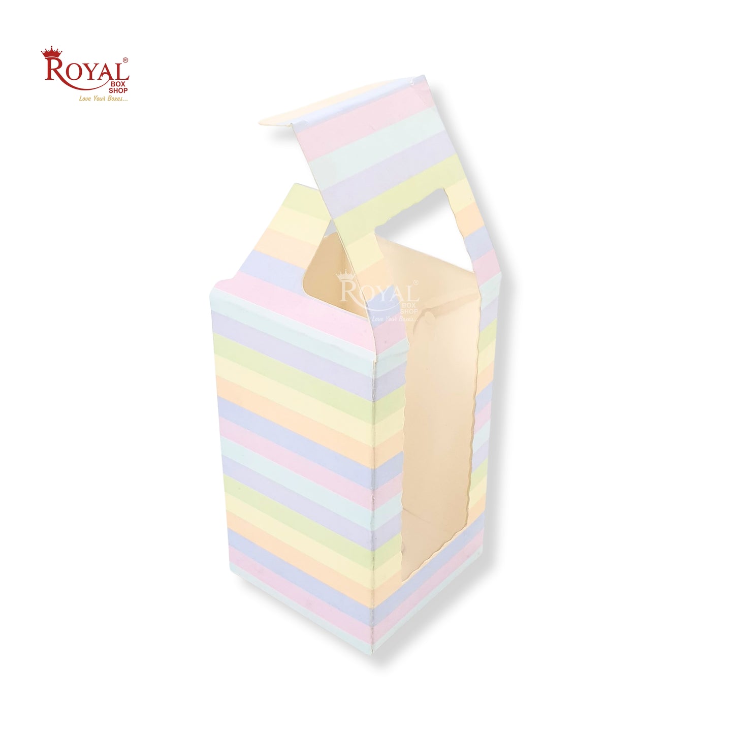 Cookies Box with Window I Size 5x3x3 inches I Rainbow