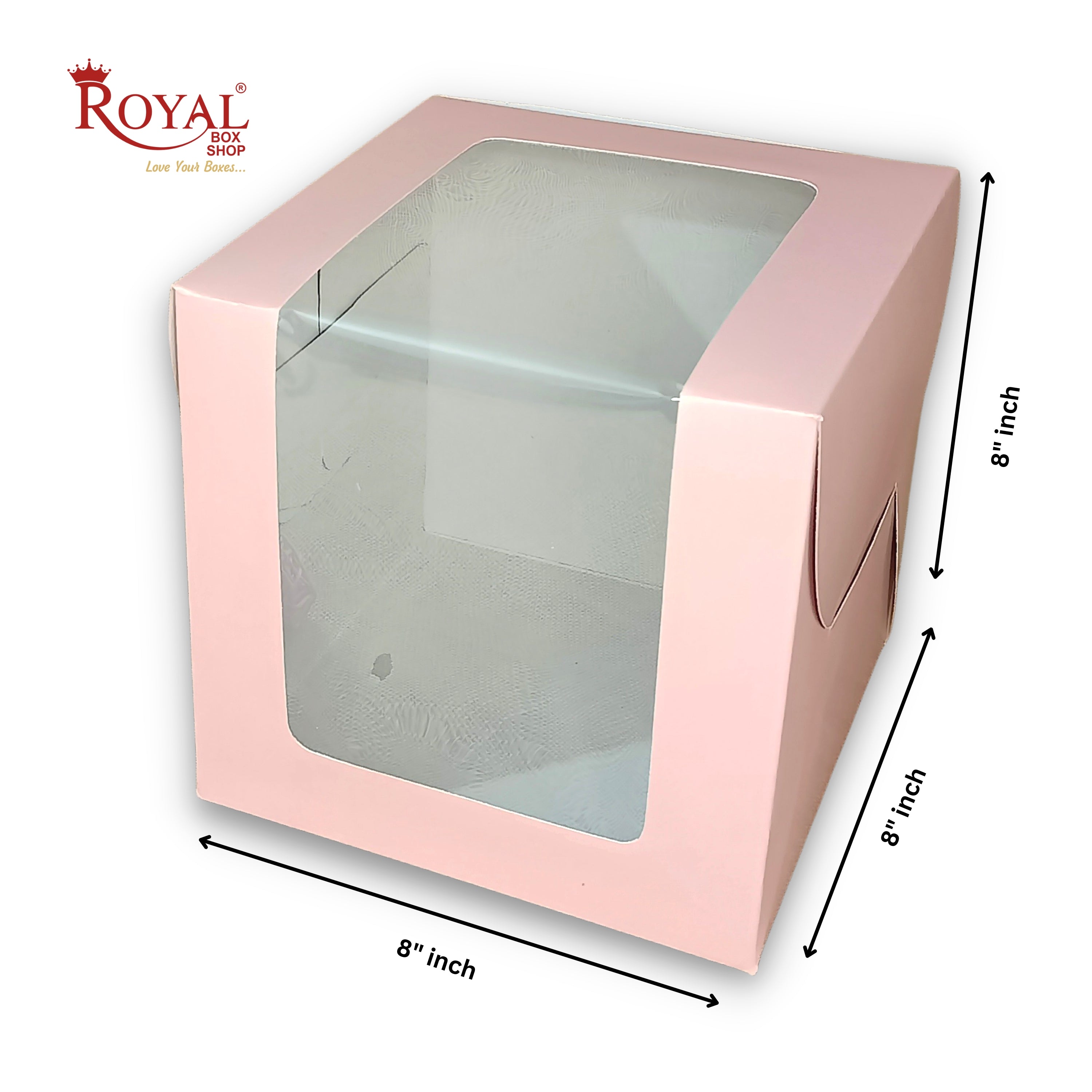 Ghoomar Collection: Tall Cake Box for half kg-8x8x7
