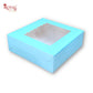 4pc Brownie Window Box I Blue Color I 6"x6"x2" inches